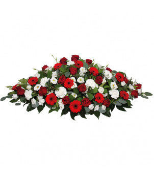 RAQUETTE DE FLEURS DEUIL HARMONIA - ENVOYER DES FLEURS