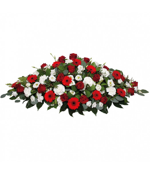 RAQUETTE DE FLEURS DEUIL HARMONIA - ENVOYER DES FLEURS RAQUETTE DE FLEURS DEUIL HARMONIA - ENVOYER DES FLEURS