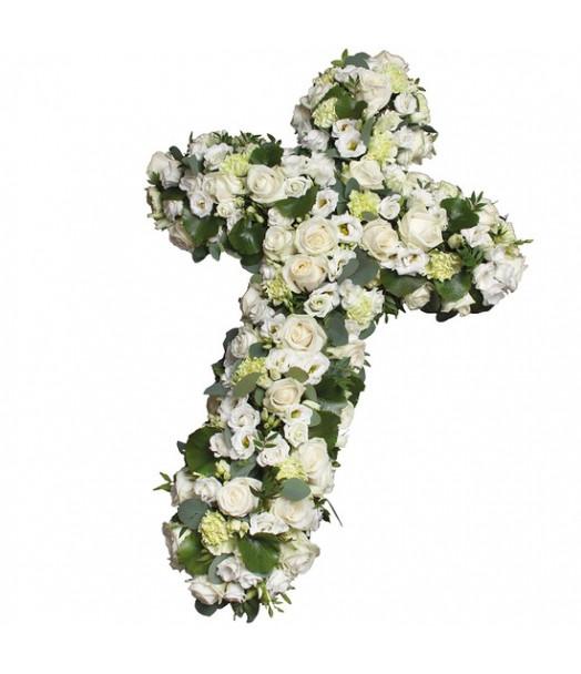 CROIX DE FLEURS DEUIL PRIÈRE - ENVOYER DES FLEURS CROIX DE FLEURS DEUIL PRIÈRE - ENVOYER DES FLEURS