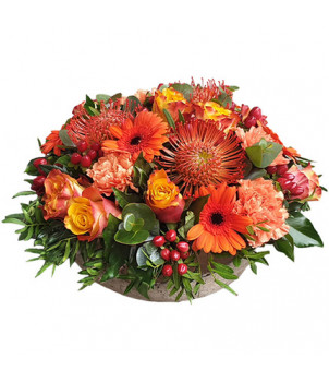 COMPOSITION DE FLEURS DEUIL TENDRES PENSÉES - ENVOYER DES FLEURS