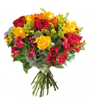 BOUQUET DE FLEURS FLAMBOYANT - ENVOYER DES FLEURS