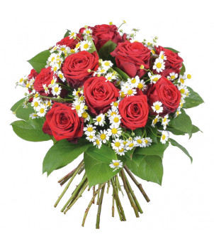 BOUQUET DE ROSES ROUGES IDYLLE - ENVOYER DES FLEURS
