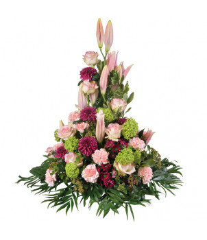 RAQUETTE DE FLEURS DEUIL HYMNE CORSE - ENVOYER DES FLEURS