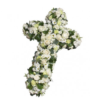 CROIX DE FLEURS DEUIL PRIÈRE CORSE - ENVOYER DES FLEURS
