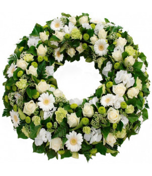 COURONNE DE FLEURS DEUIL SOUVENIR TOM - ENVOYER DES FLEURS
