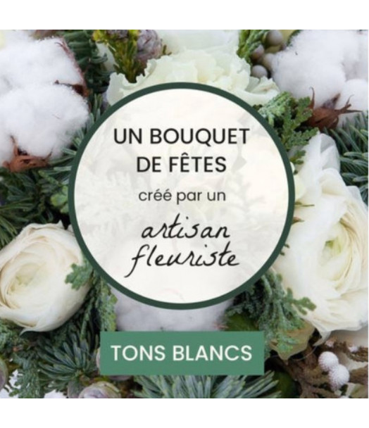 BOUQUET DE NOËL BLANC DU FLEURISTE