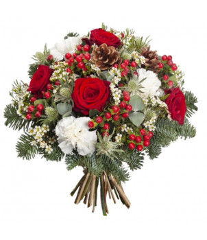 BOUQUET DE FLEURS NOËL NATURE