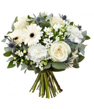 BOUQUET DE FLEURS DE NOËL NEIGE