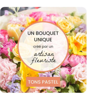 BOUQUET DE FLEURS MULTICOLORE DU FLEURISTE