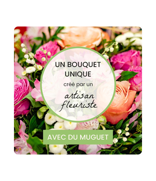 BOUQUET DU FLEURISTE AVEC MUGUET