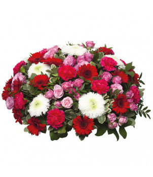 COUSSIN DE FLEURS DEUIL HERMES - ENVOYER DES FLEURS