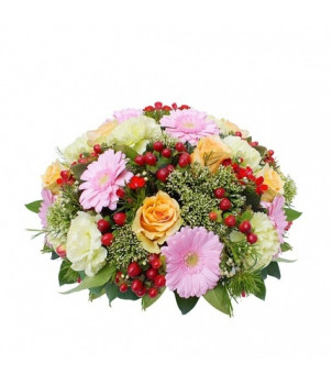 COUSSIN DE FLEURS DEUIL HÉLIADE - ENVOYER DES FLEURS