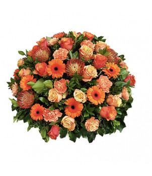 COUSSIN DE FLEURS DEUIL ÉLOGE - ENVOYER DES FLEURS