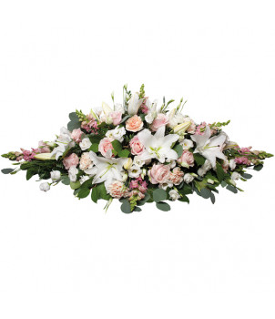 RAQUETTE DE FLEURS DEUIL FIRMAMENT - ENVOYER DES FLEURS