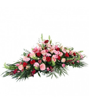 RAQUETTE DE FLEURS DEUIL ACERRA - ENVOYER DES FLEURS