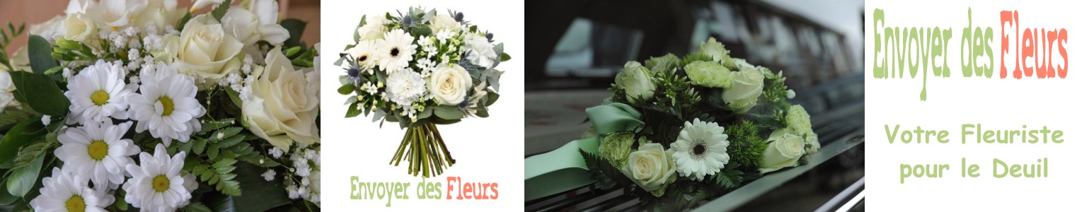 COEURS ET CROIX DE FLEURS DEUIL