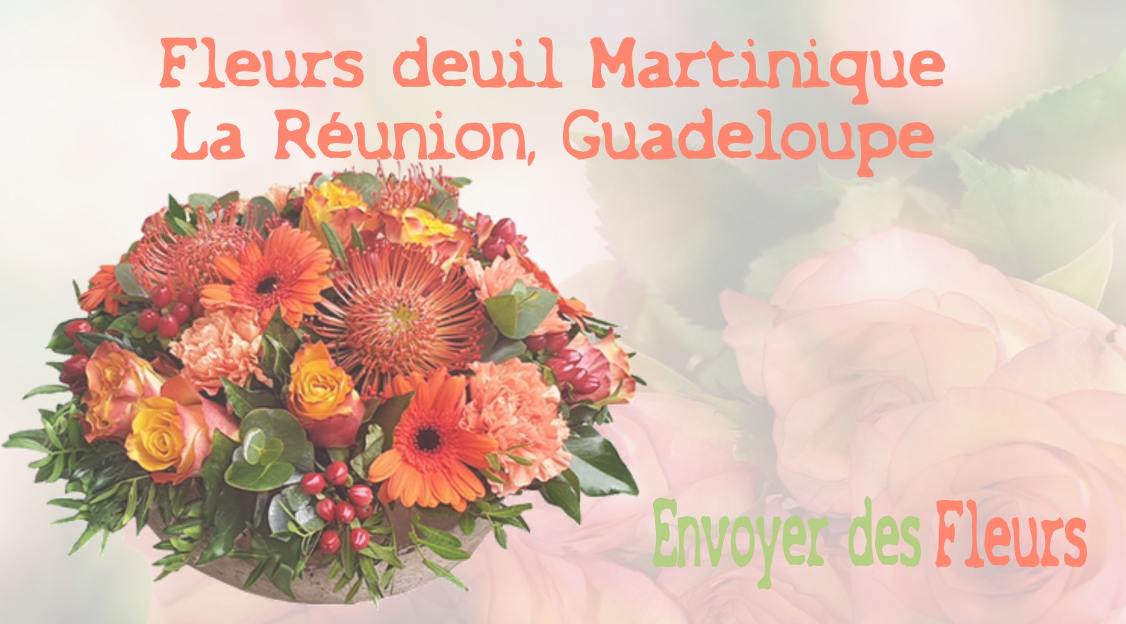 Les Fleurs deuil pour La Martinique, La Réunion ou bien la Guadeloupe